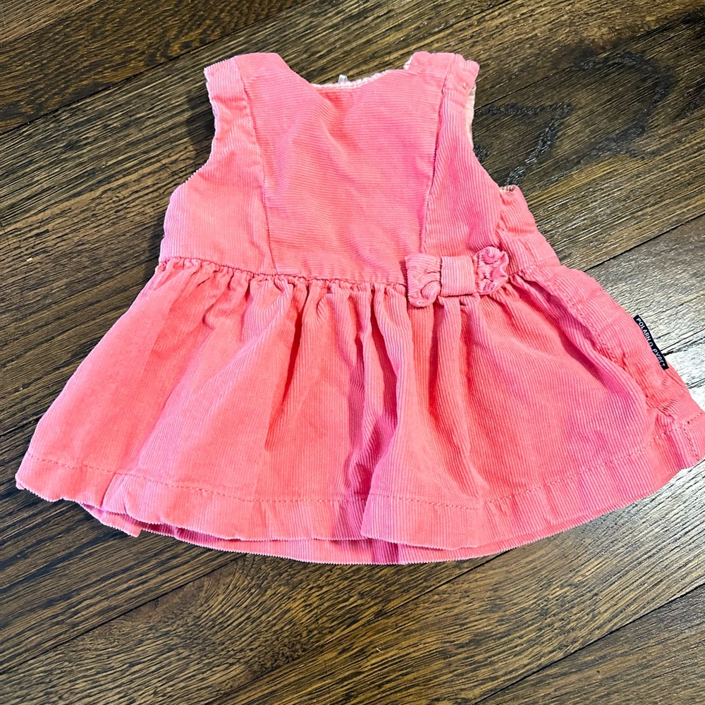 Polarn O. Pyret- pink corduroy dress. Size 1 month. EUC